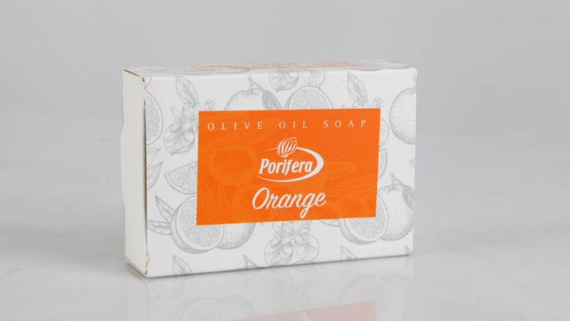 Greek olive oil soaps orange